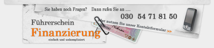 Führerscheinfinanzierung Kontakt